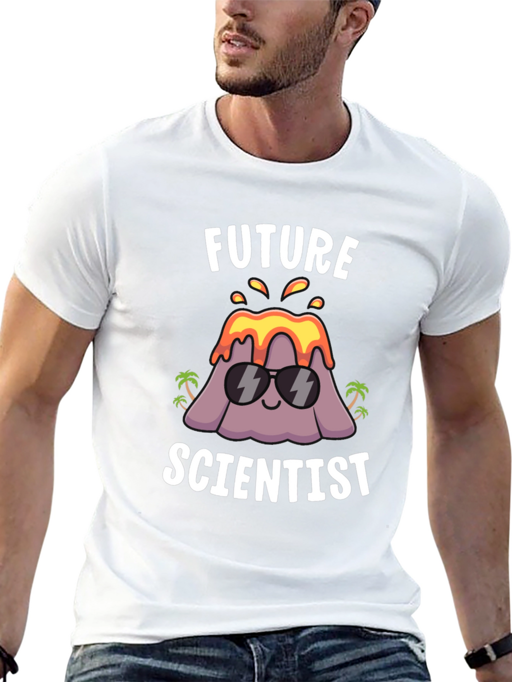 Future Scientist Volcano Graphic T-Shirt