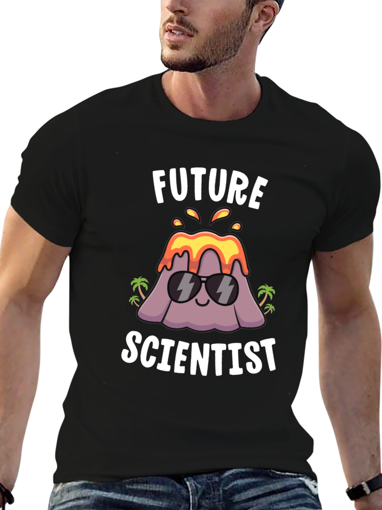 Future Scientist Volcano Graphic T-Shirt