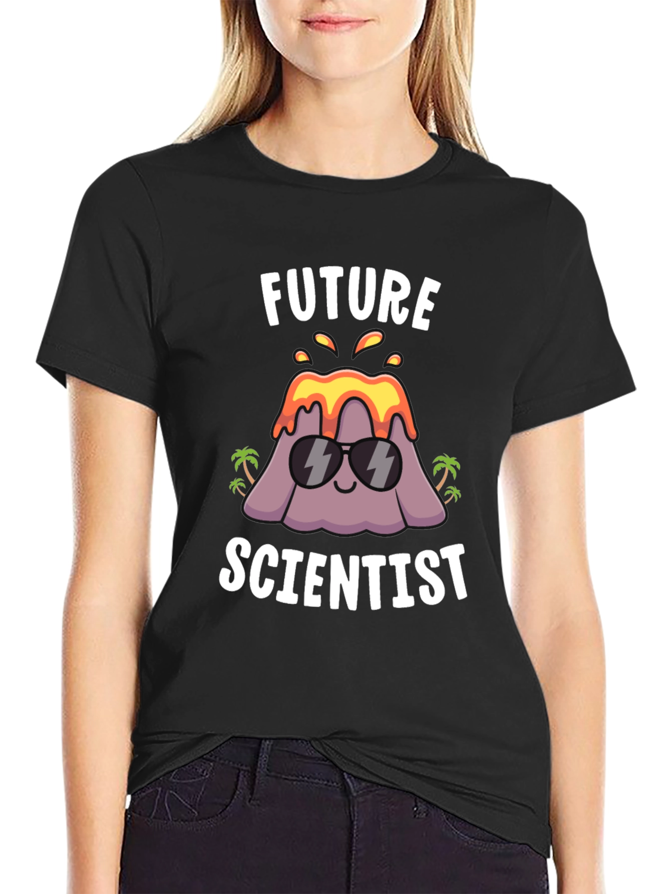 Future Scientist Volcano Graphic T-Shirt