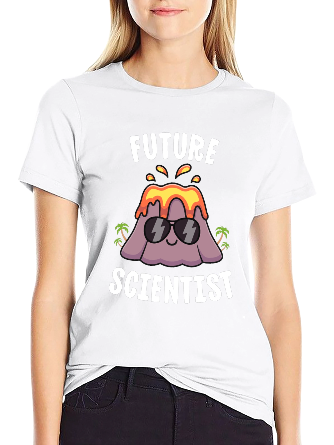 Future Scientist Volcano Graphic T-Shirt