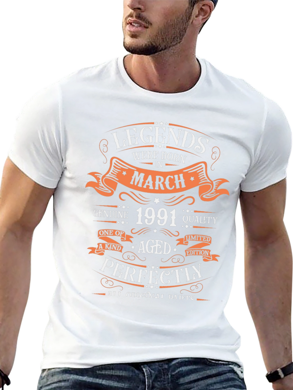 Legends Born in March 1991 T-Shirt