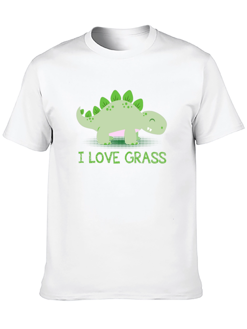 Cute Dinosaur T-Shirt - I Love Grass Tee