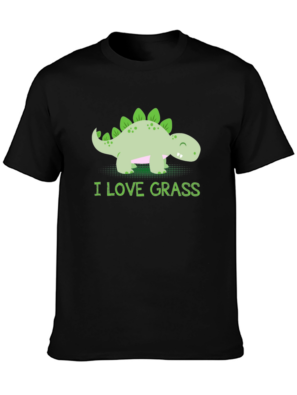 Cute Dinosaur T-Shirt - I Love Grass Tee