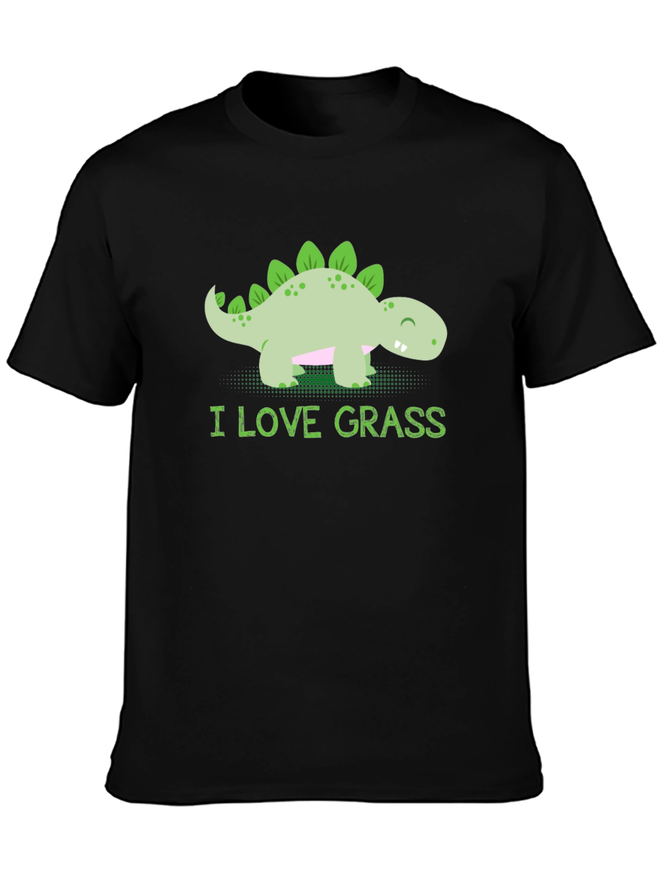 Cute Dinosaur T-Shirt - I Love Grass Tee
