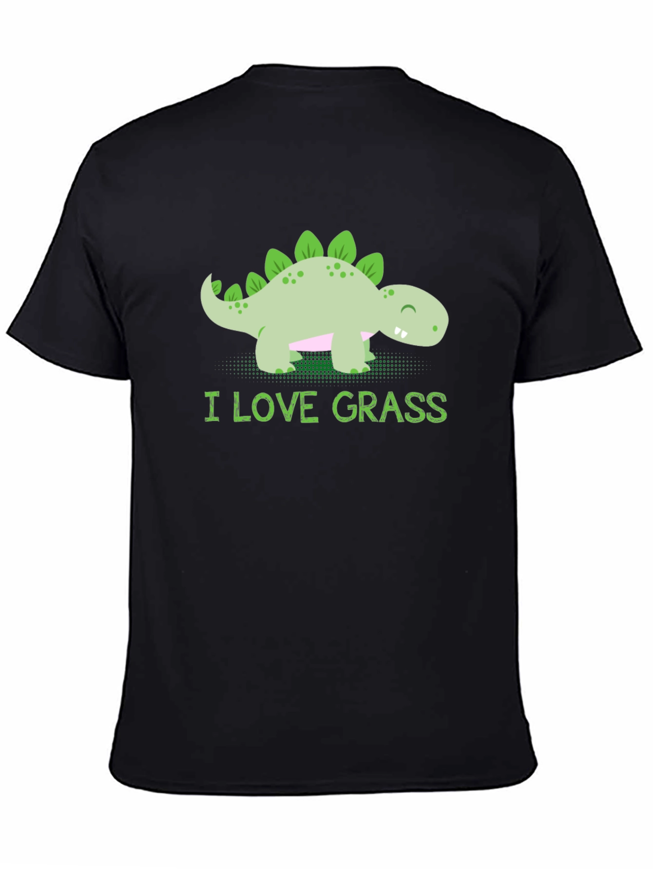 Cute Dinosaur T-Shirt - I Love Grass Tee