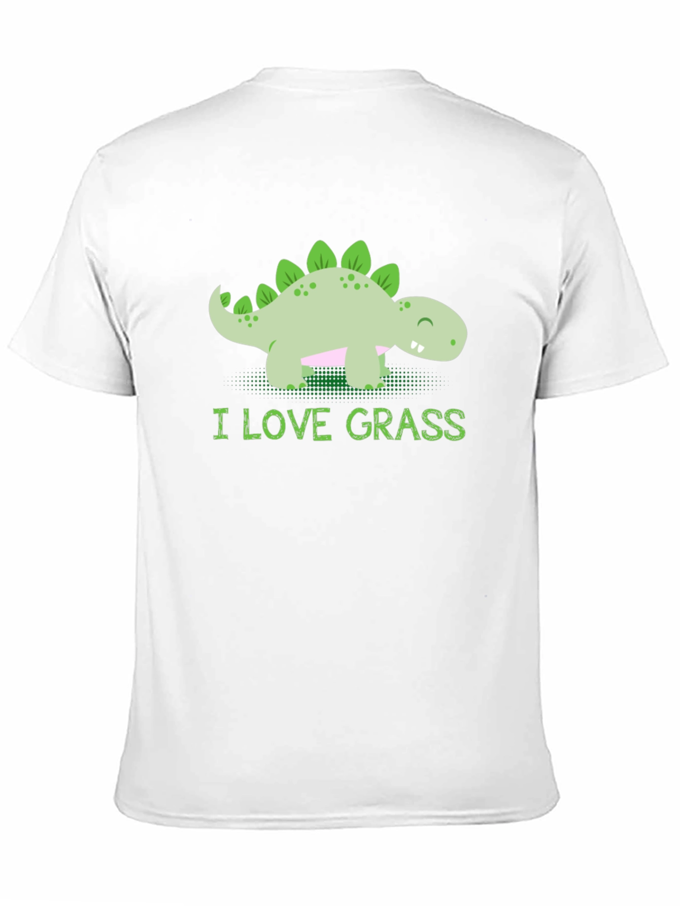 Cute Dinosaur T-Shirt - I Love Grass Tee