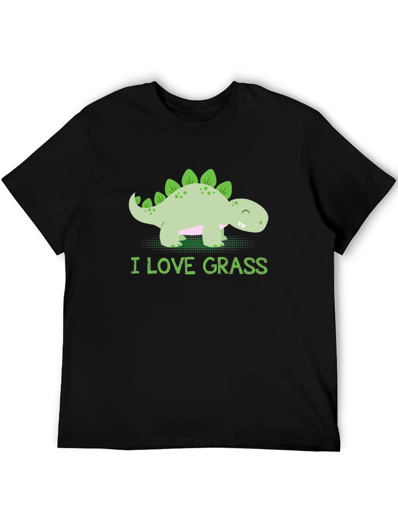 Cute Dinosaur T-Shirt - I Love Grass Tee