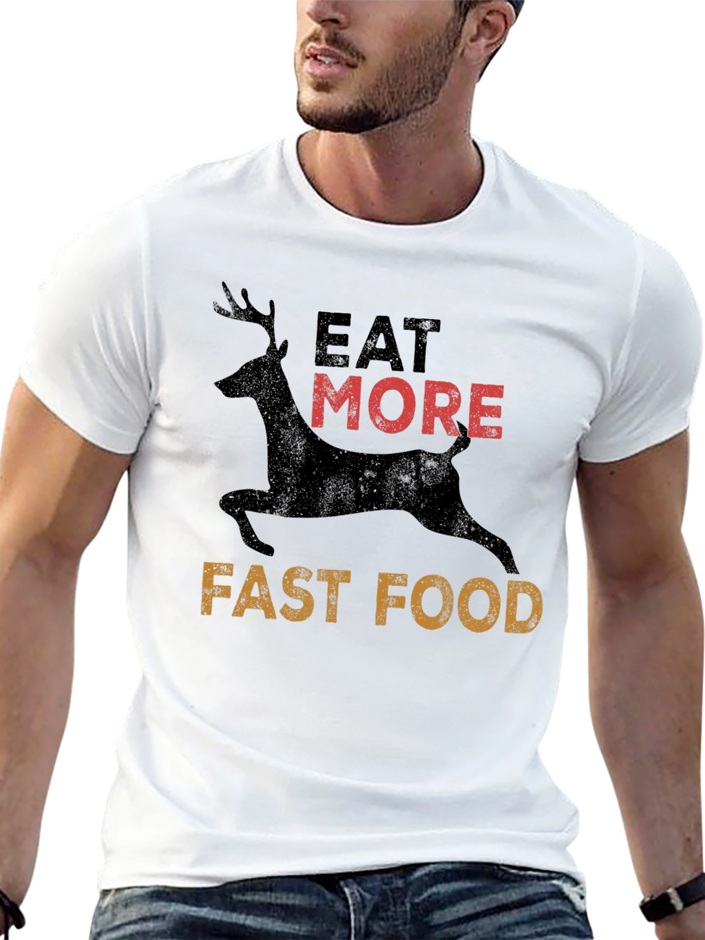 Eat More Deer Fast Food T-Shirt
