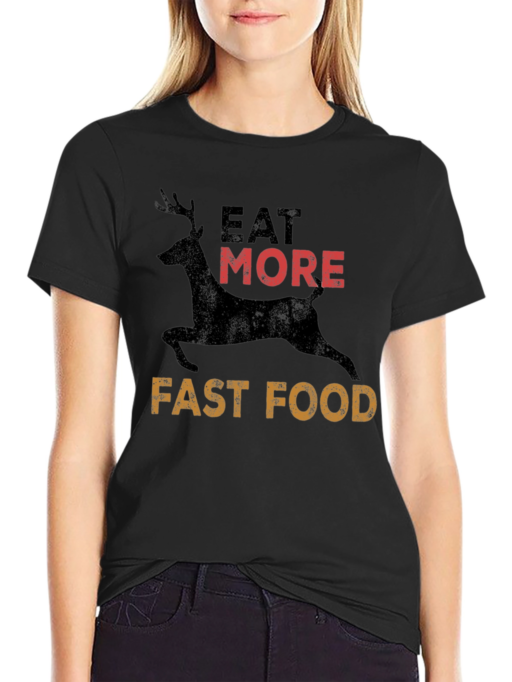 Eat More Deer Fast Food T-Shirt