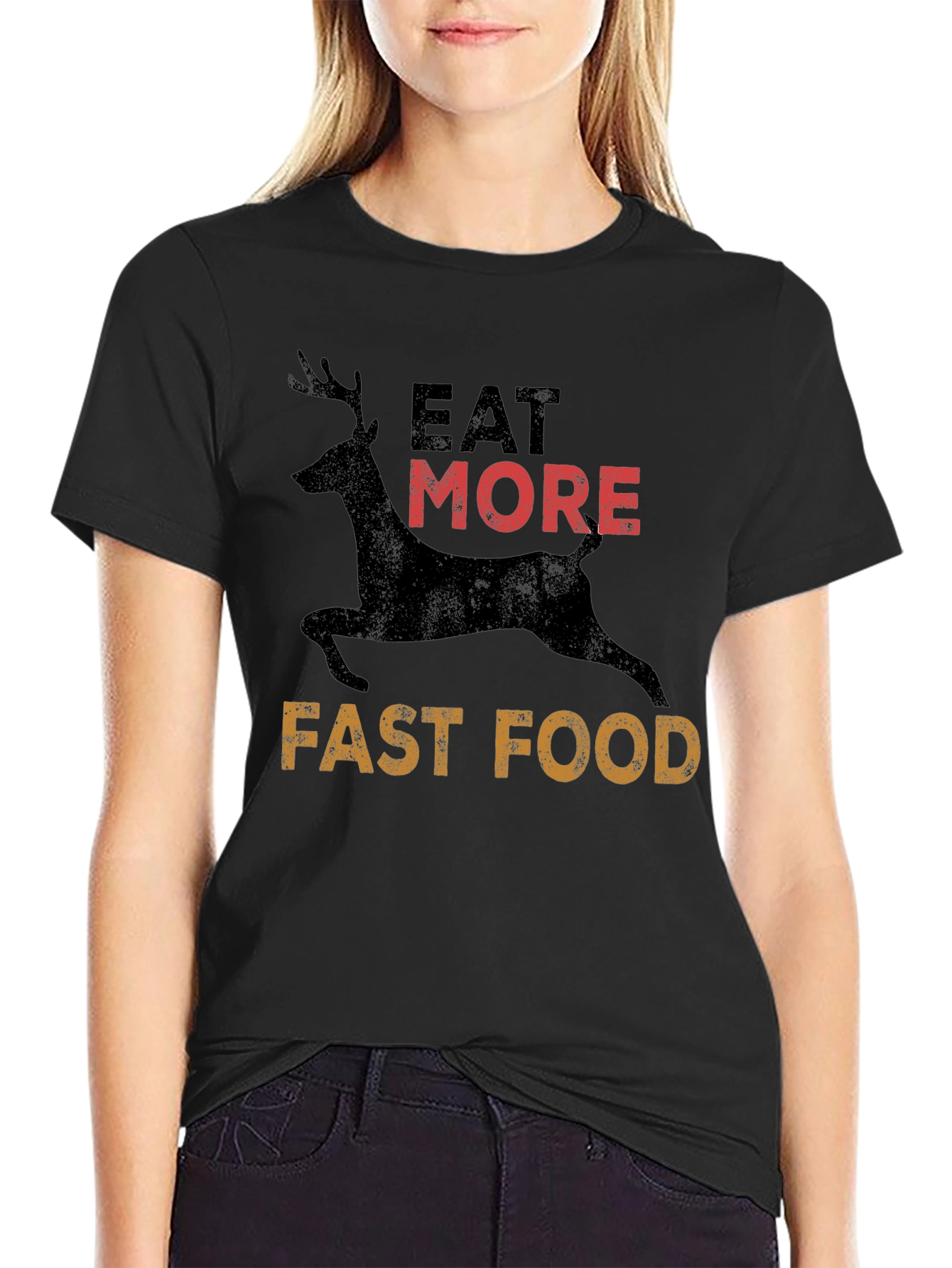 Eat More Deer Fast Food T-Shirt