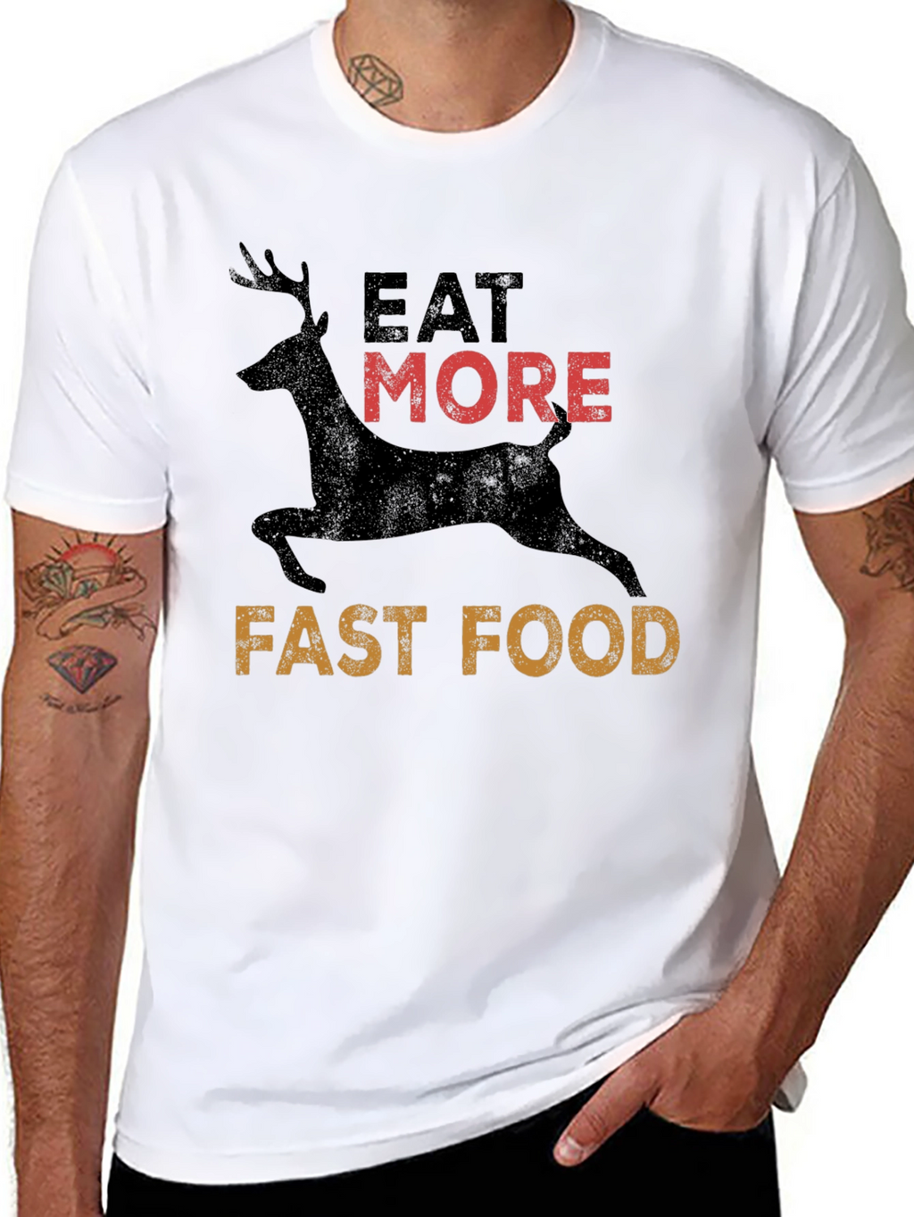 Eat More Deer Fast Food T-Shirt