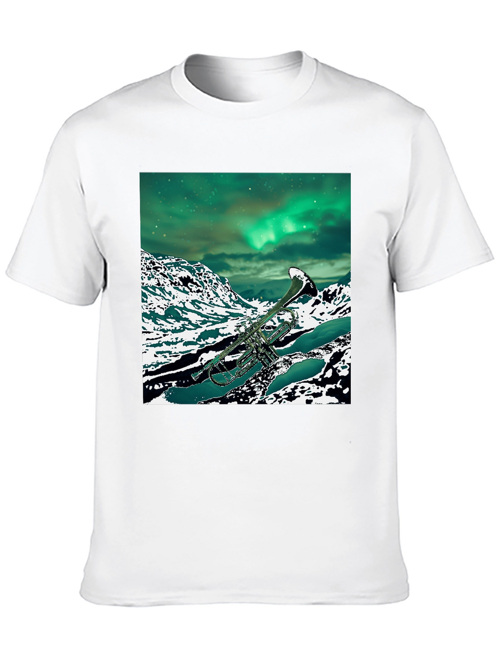 Trumpet Aurora Borealis T-Shirt