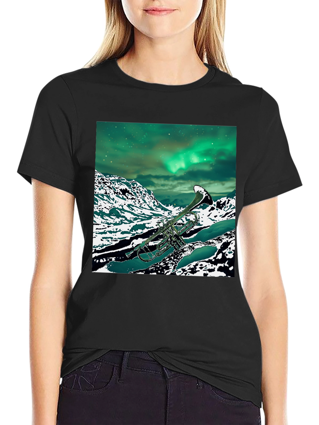 Trumpet Aurora Borealis T-Shirt