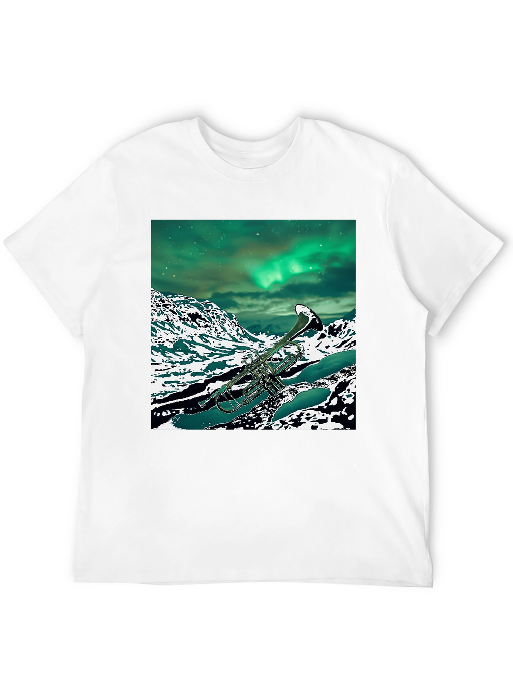 Trumpet Aurora Borealis T-Shirt