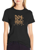 Dog Mom Graphic Tee - Soft Cotton Blend
