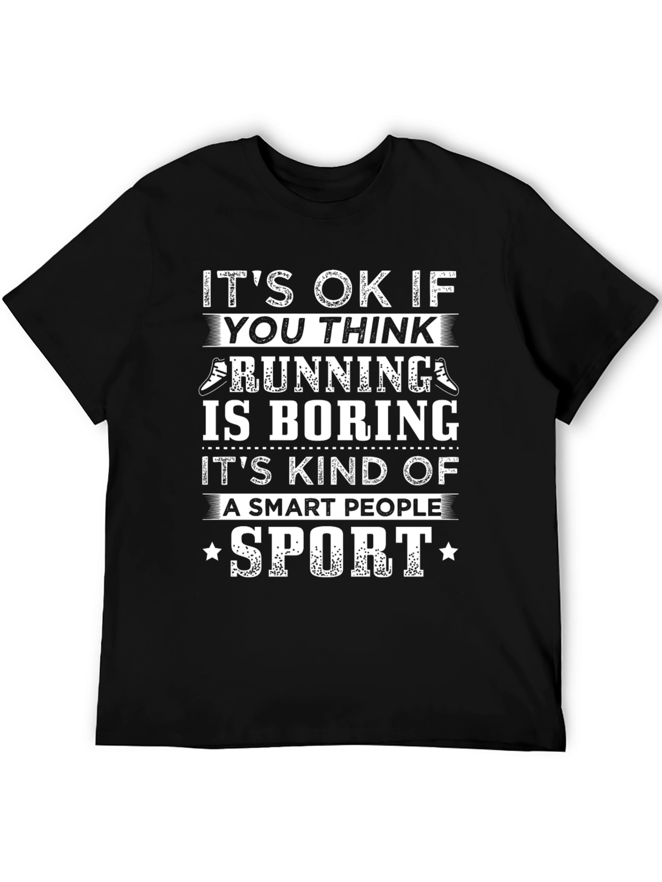 Running Is Boring Graphic Tee - Smart People Sport T-Shirt