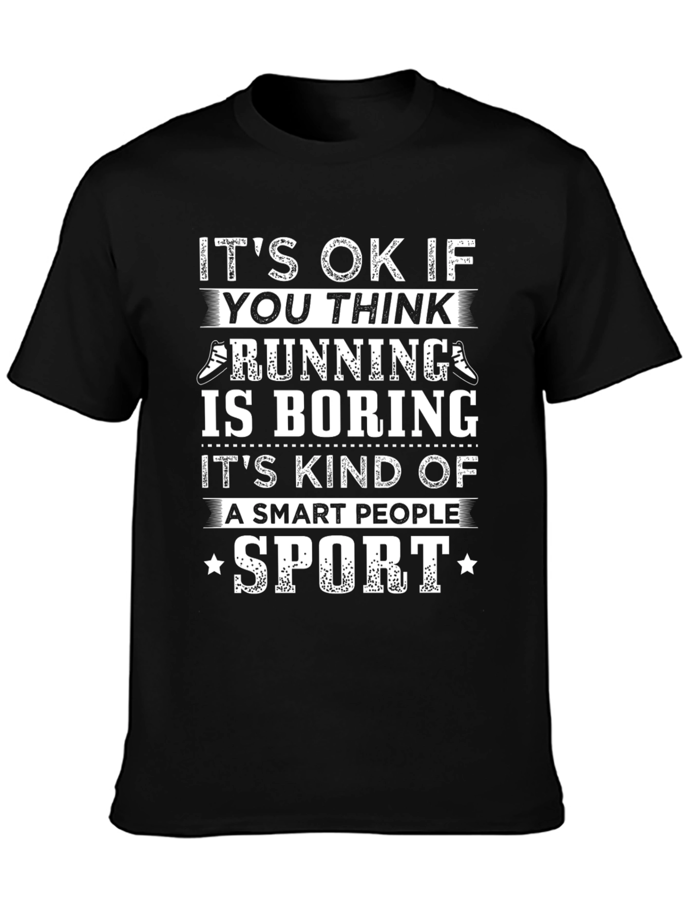 Running Is Boring Graphic Tee - Smart People Sport T-Shirt