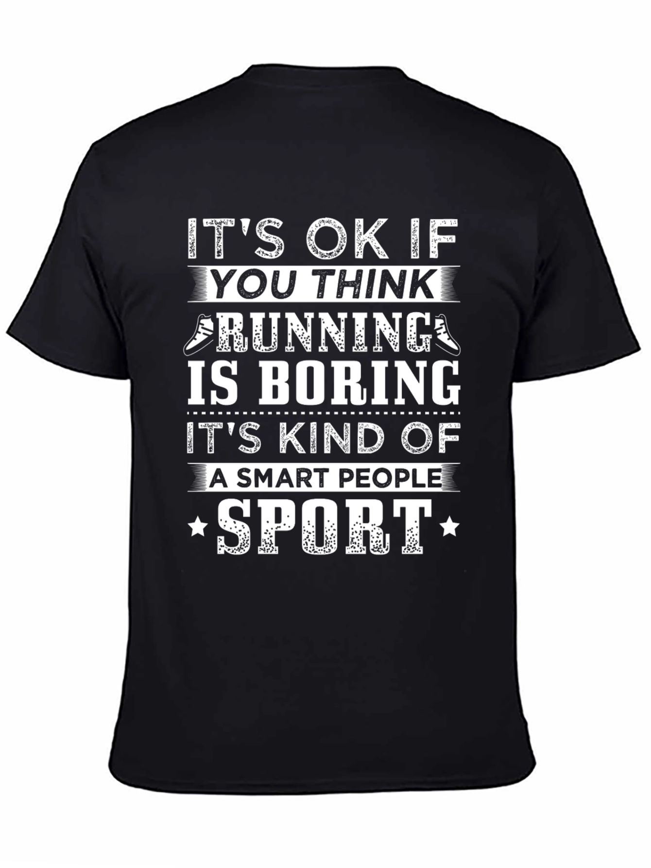 Running Is Boring Graphic Tee - Smart People Sport T-Shirt