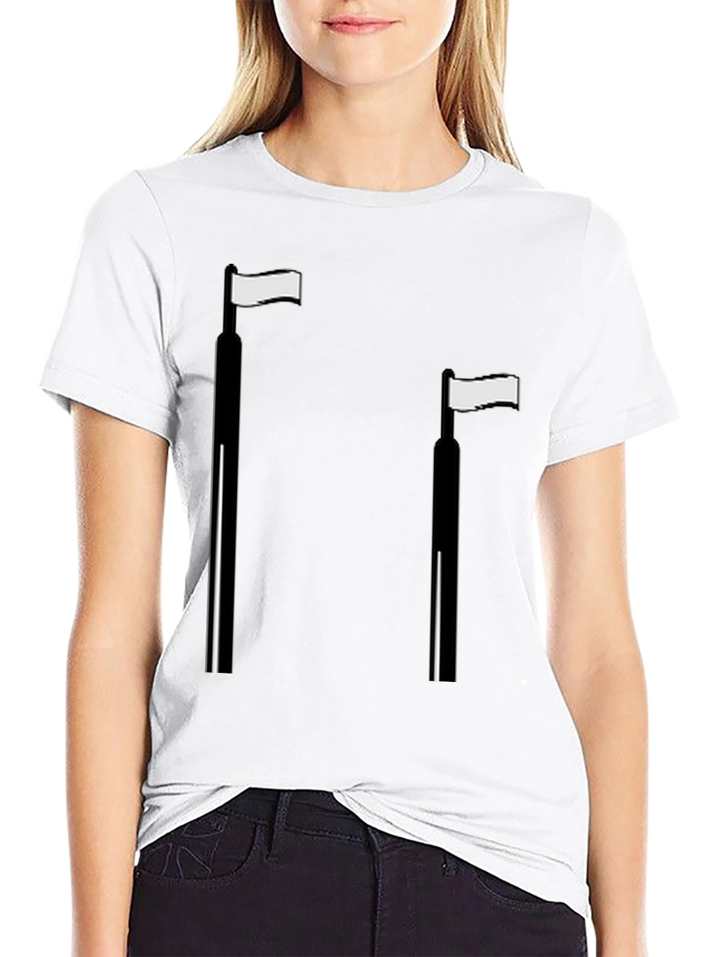 Minimalist Flag T-Shirt - Casual Style