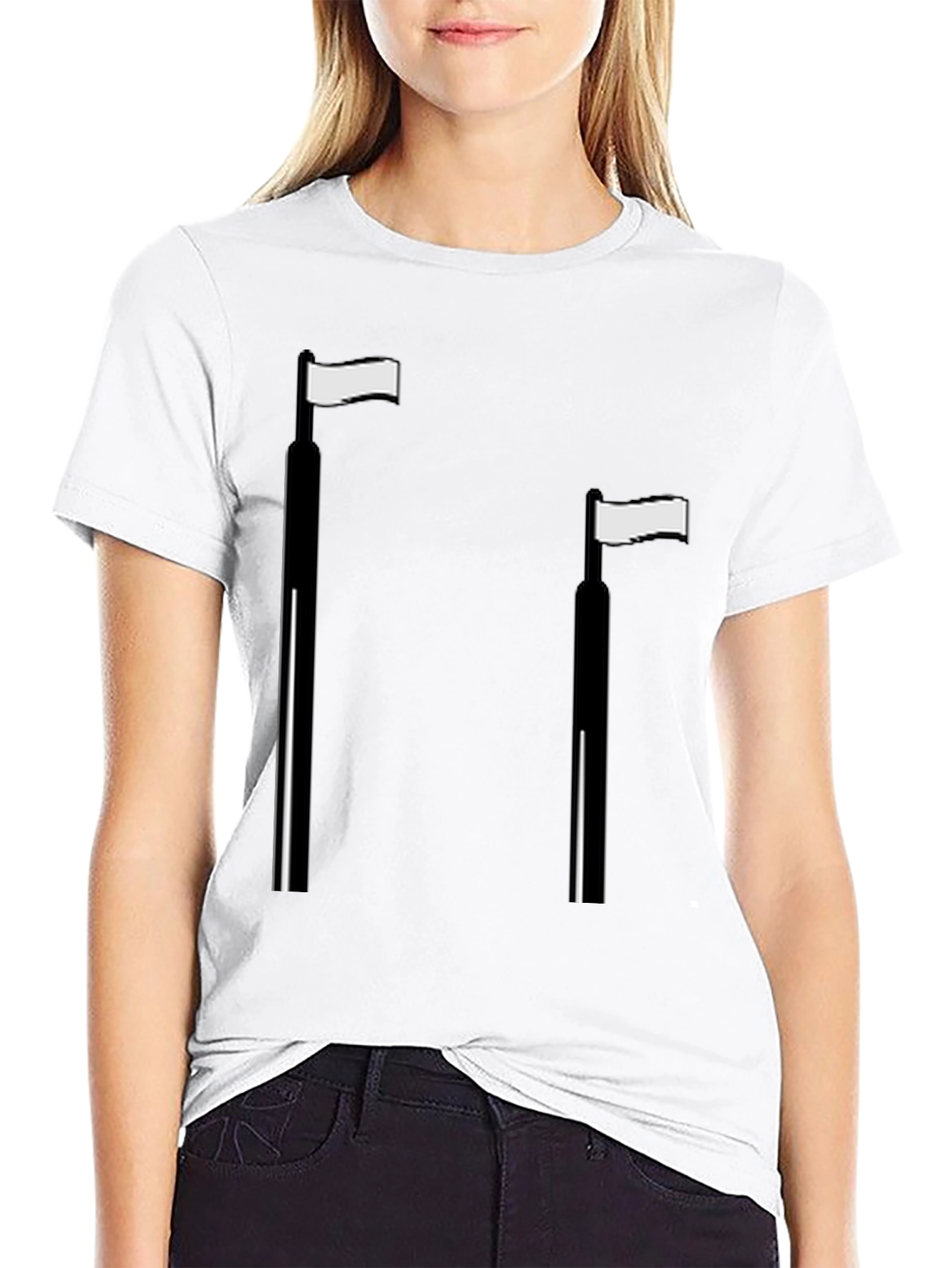 Minimalist Flag T-Shirt - Casual Style
