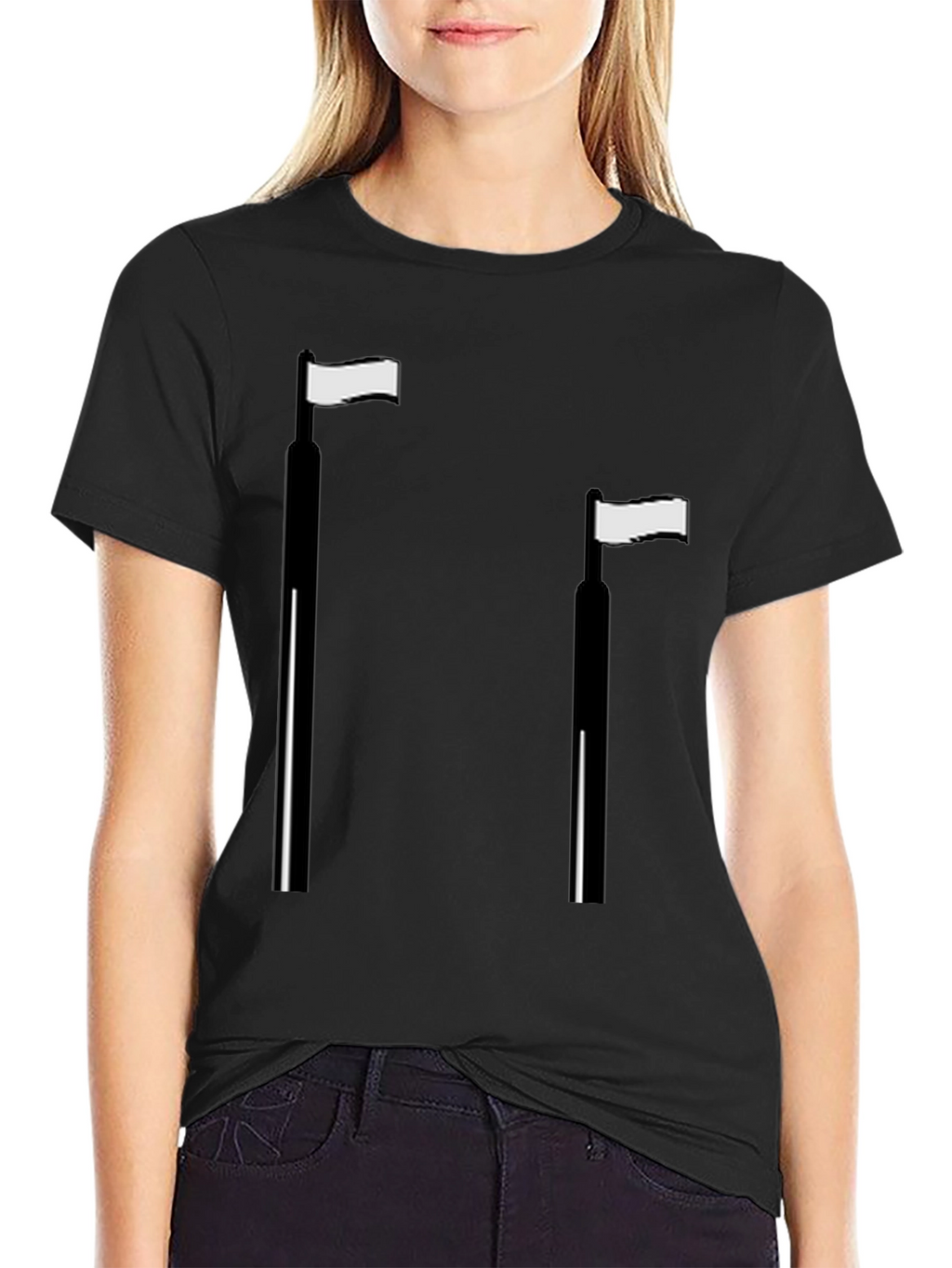 Minimalist Flag T-Shirt - Casual Style