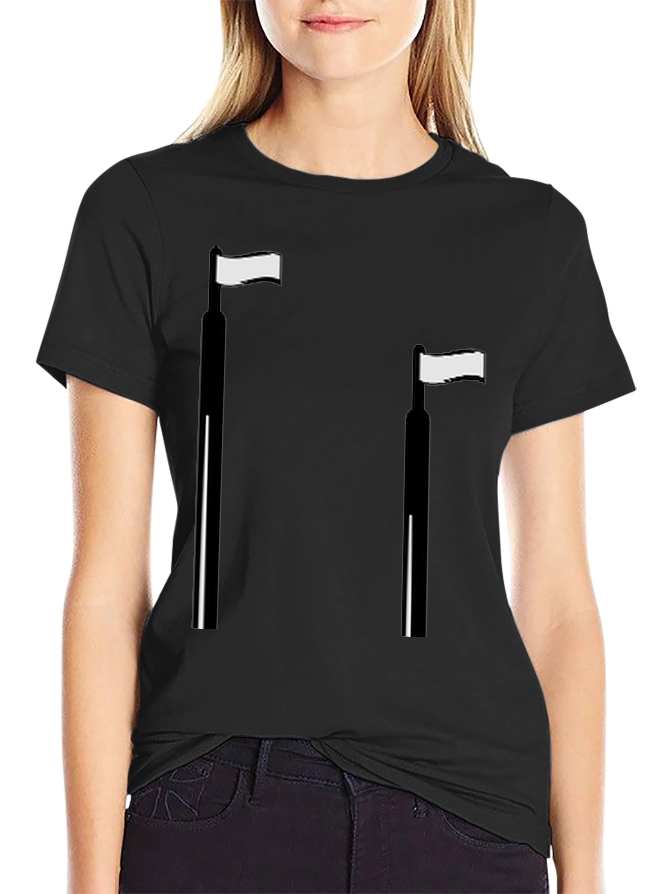 Minimalist Flag T-Shirt - Casual Style