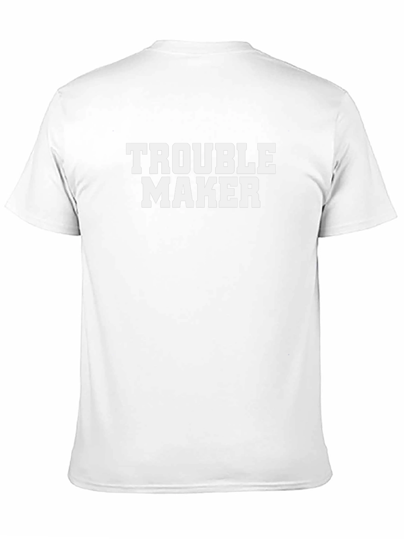 Trouble Maker Graphic Tee - Black Cotton T-Shirt