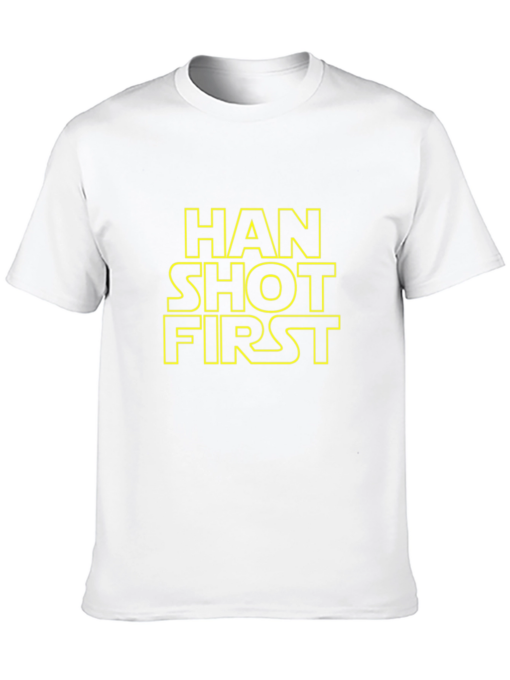 Han Shot First Star Wars Black T-Shirt