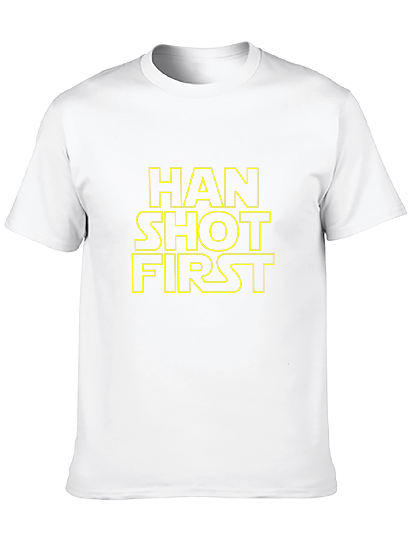 Han Shot First Star Wars Black T-Shirt