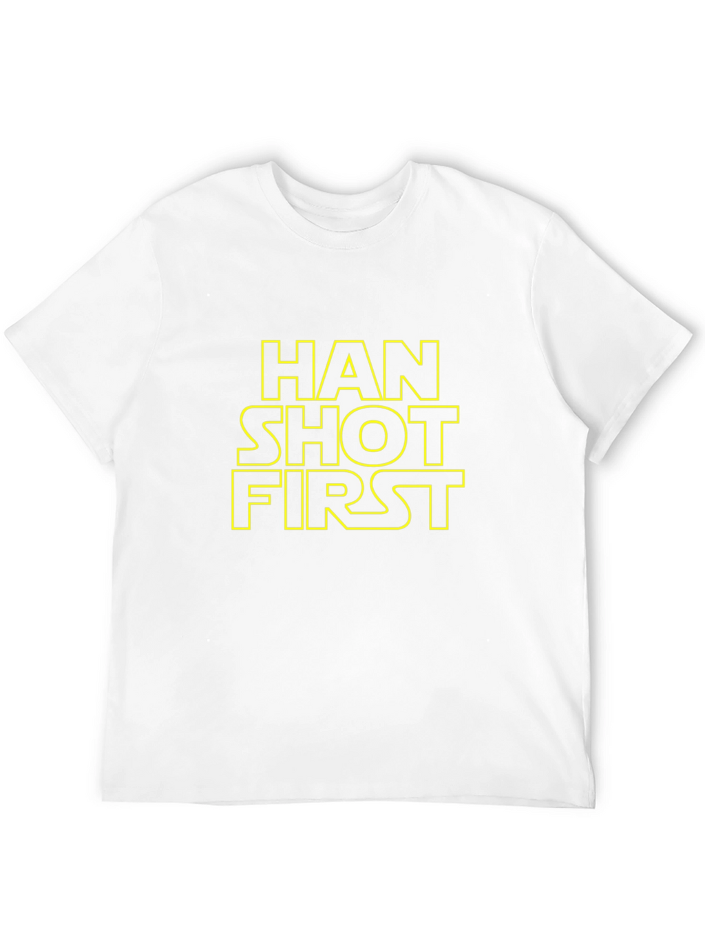 Han Shot First Star Wars Black T-Shirt