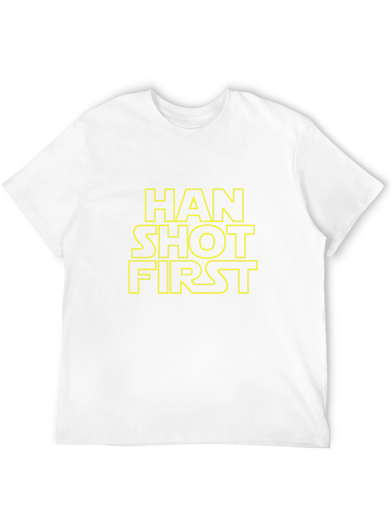 Han Shot First Star Wars Black T-Shirt