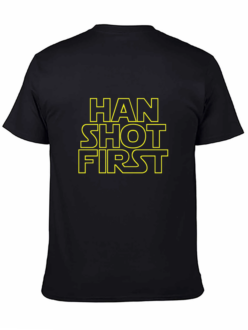 Han Shot First Star Wars Black T-Shirt