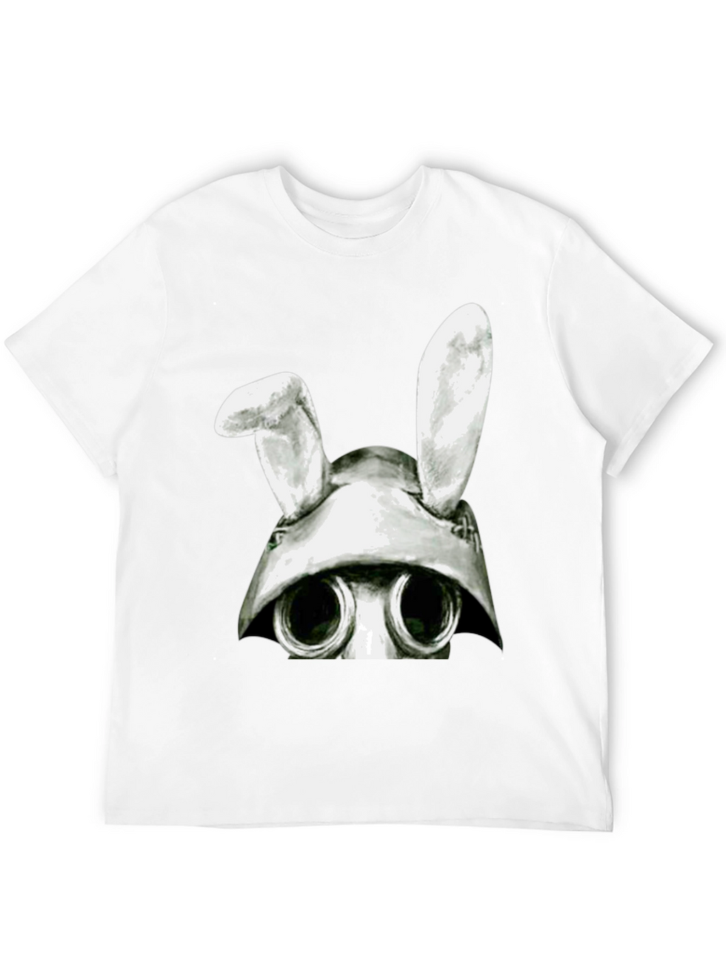 Bunny Gas Mask T-Shirt - Quirky Graphic Tee