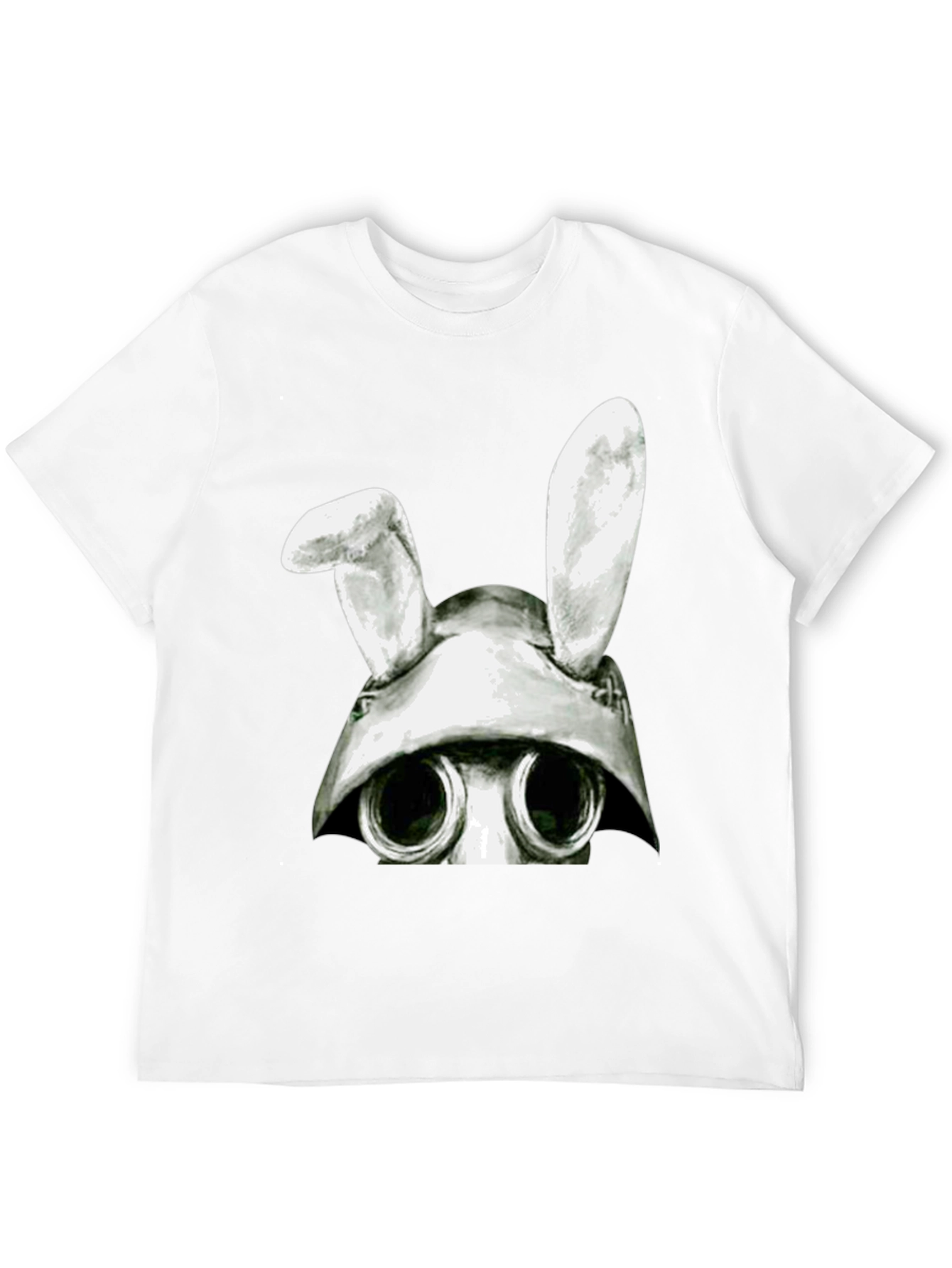 Bunny Gas Mask T-Shirt - Quirky Graphic Tee