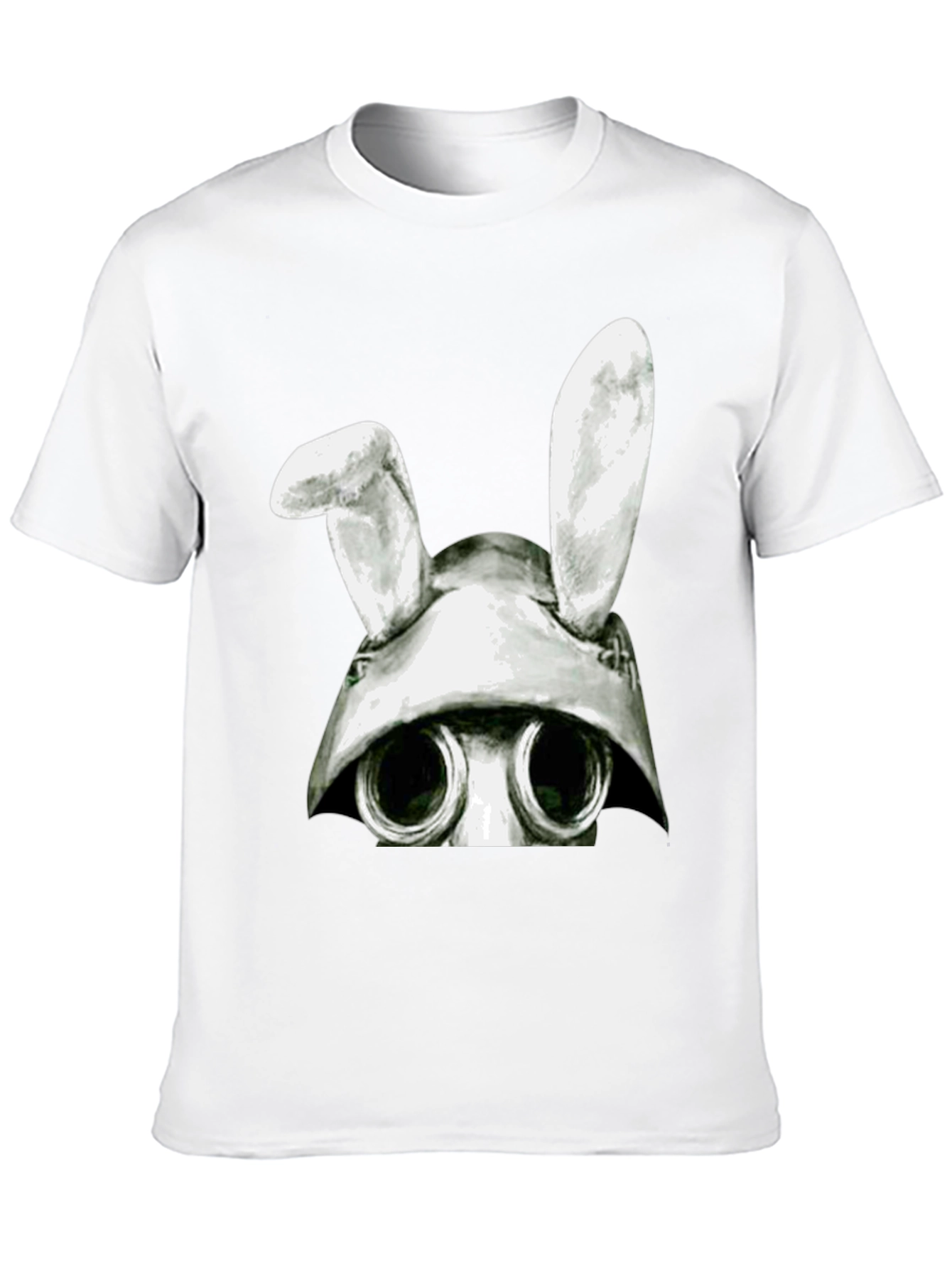 Bunny Gas Mask T-Shirt - Quirky Graphic Tee