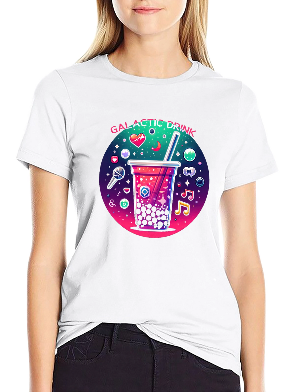 Galactic Bubble Tea Graphic Tee - Unisex