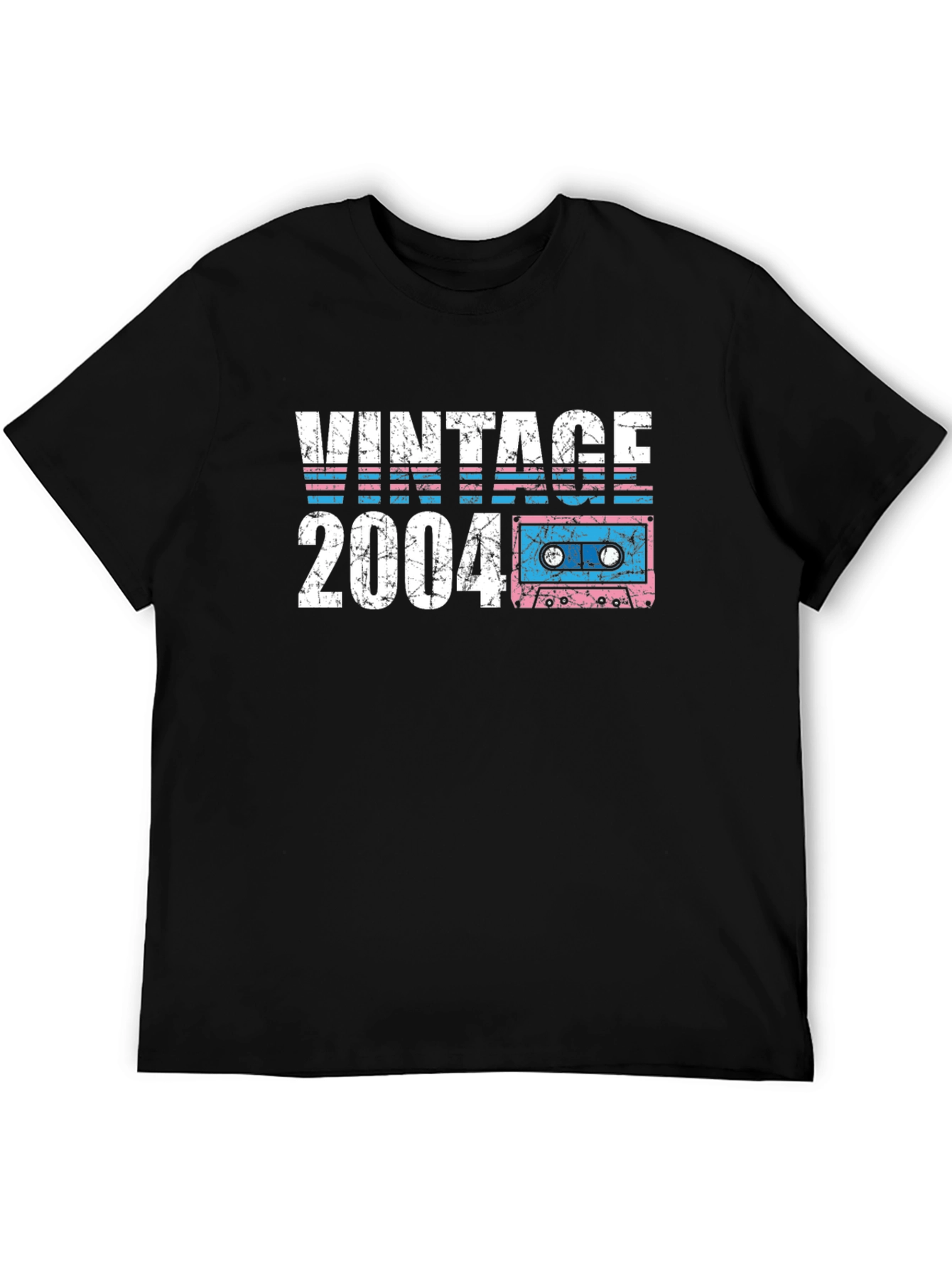 Vintage 2004 Cassette Tape Graphic T-Shirt