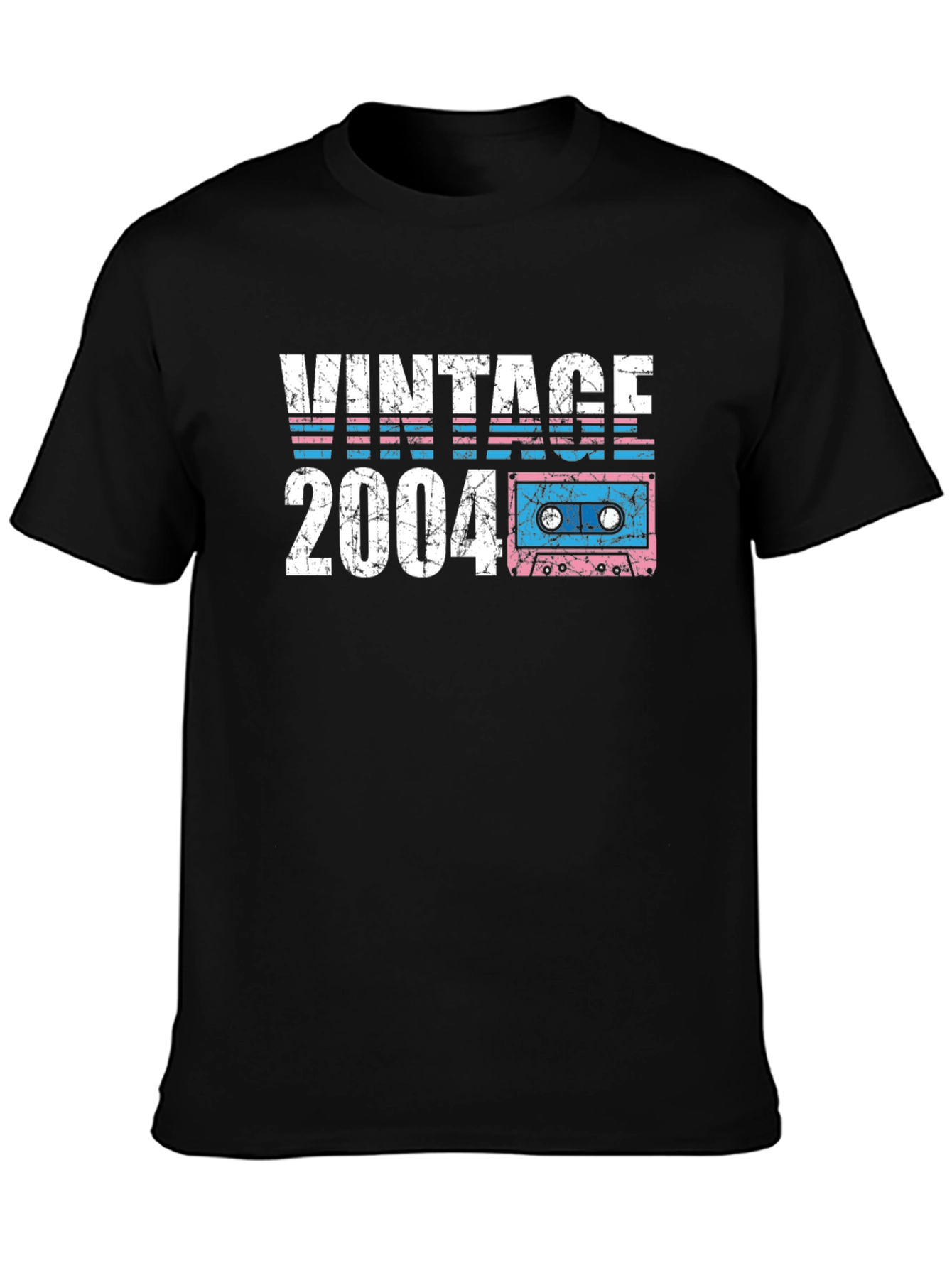 Vintage 2004 Cassette Tape Graphic T-Shirt