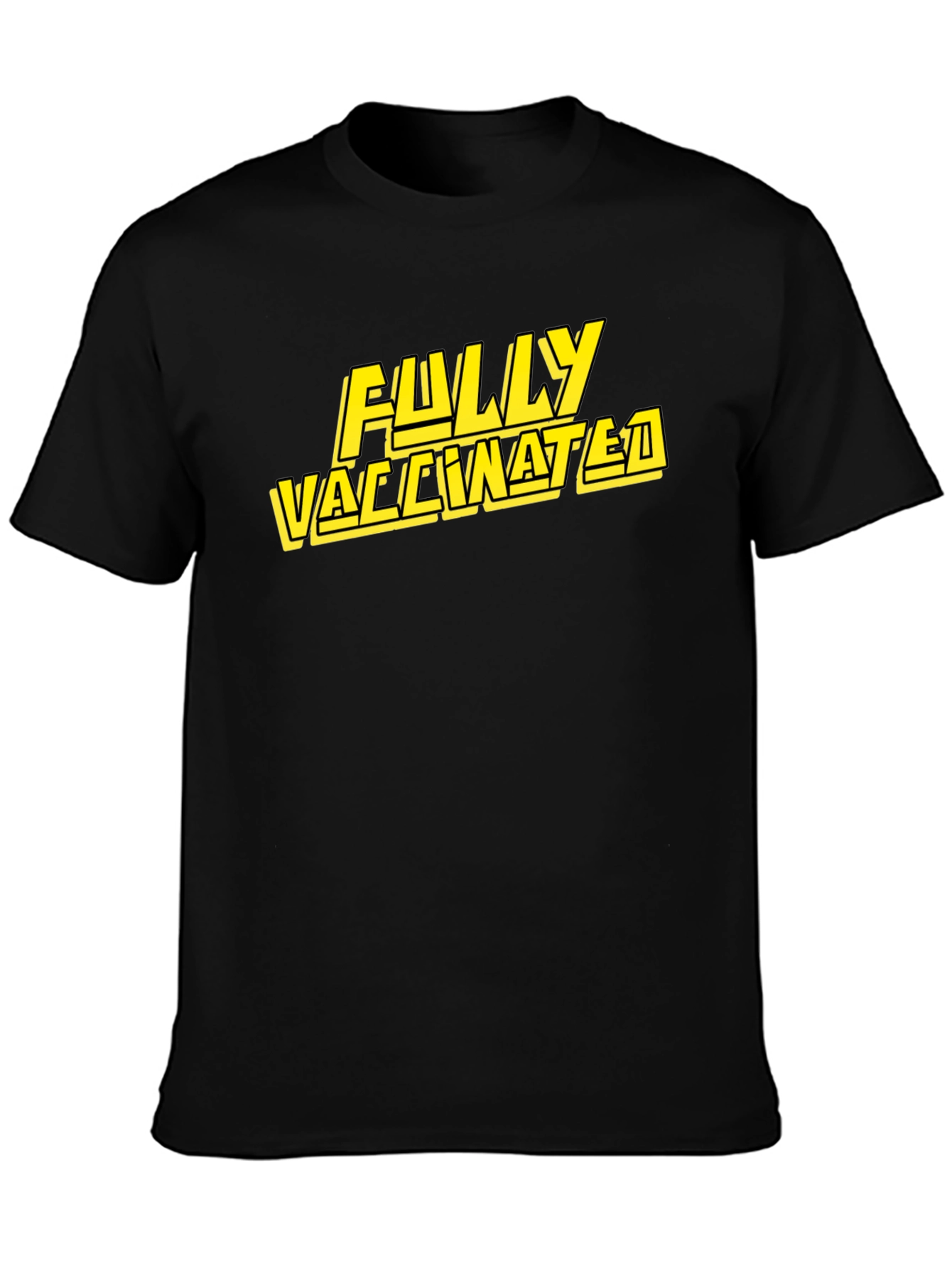 Fully Vaccinated Graphic Tee - Black T-Shirt