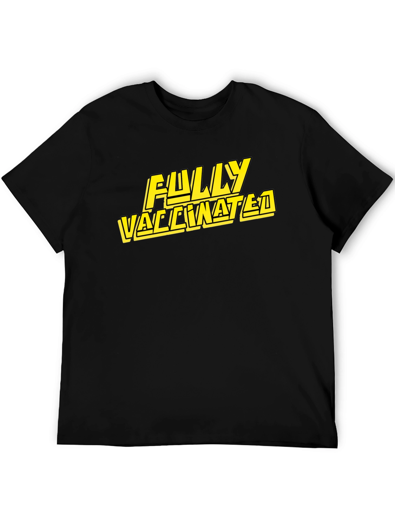 Fully Vaccinated Graphic Tee - Black T-Shirt