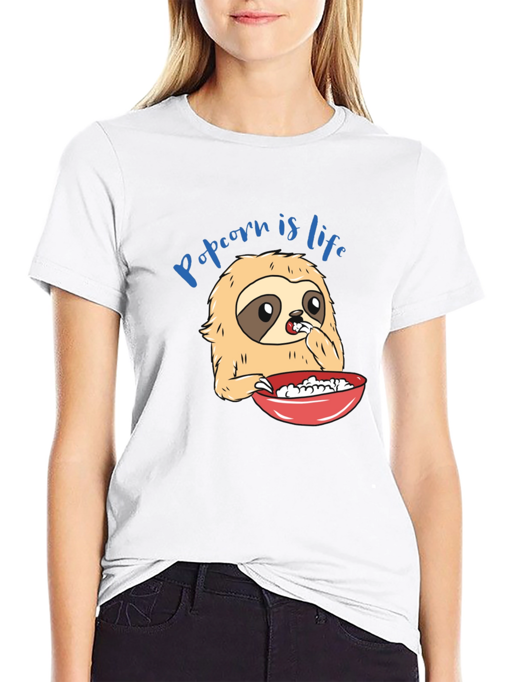 Popcorn Sloth T-Shirt