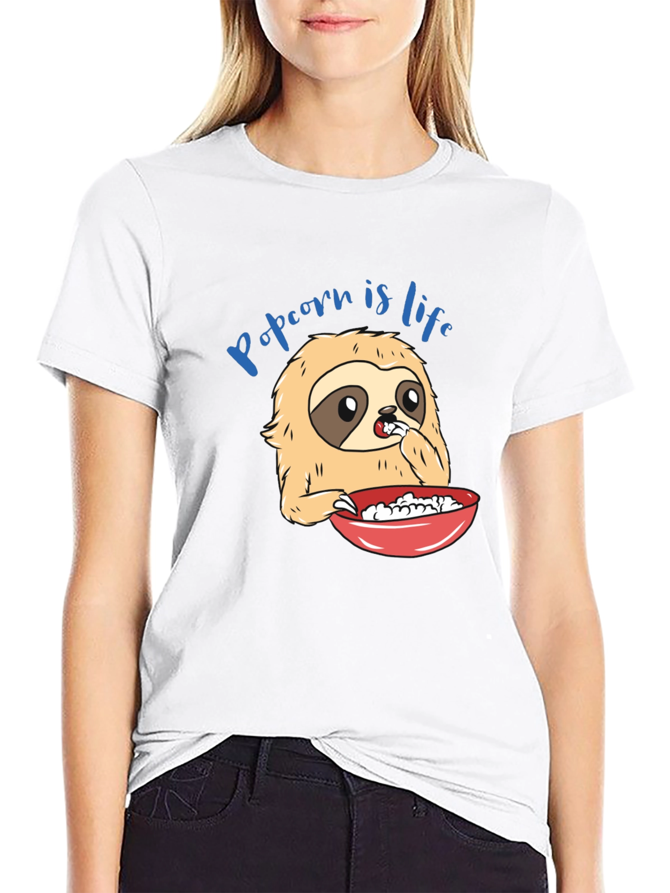 Popcorn Sloth T-Shirt