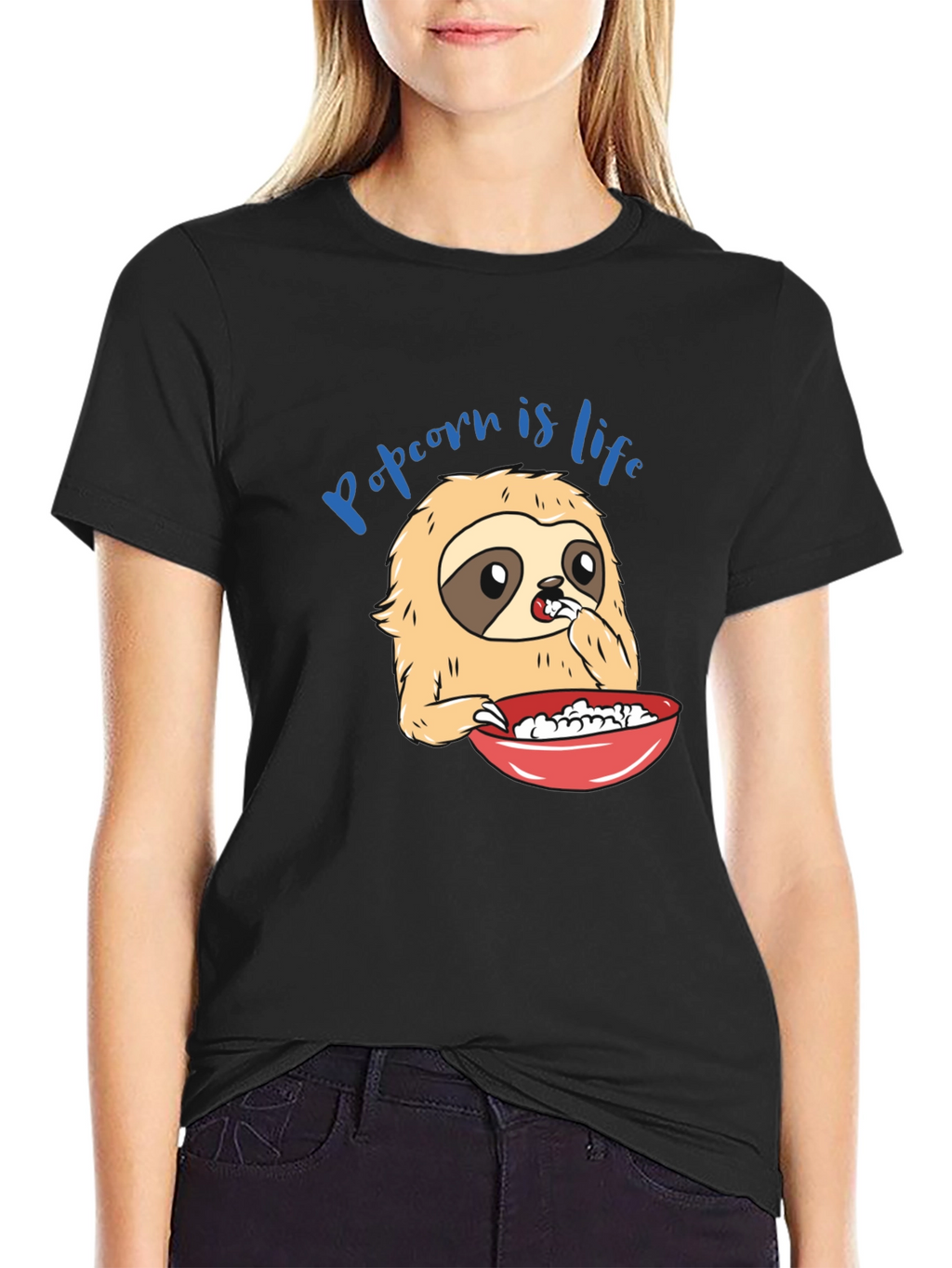 Popcorn Sloth T-Shirt
