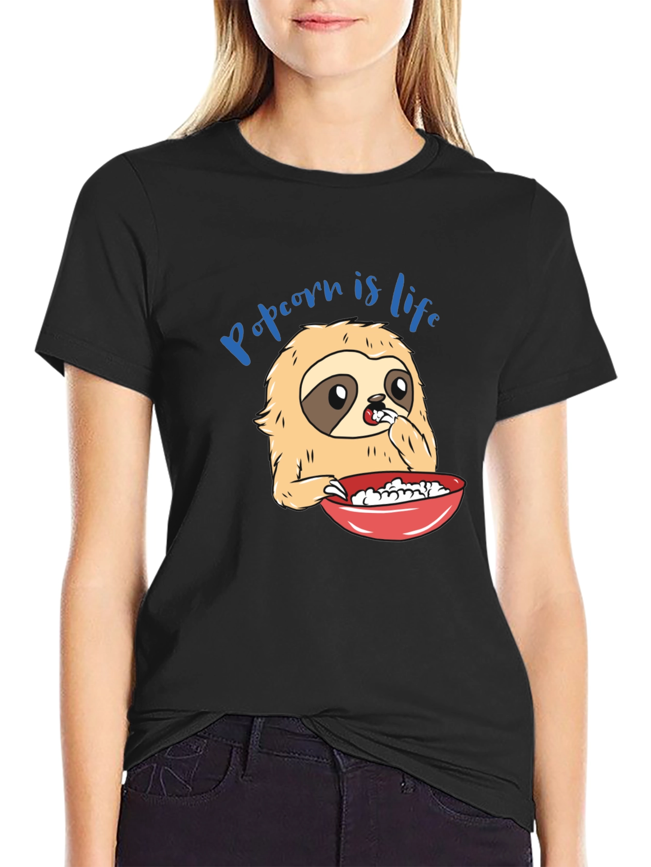 Popcorn Sloth T-Shirt