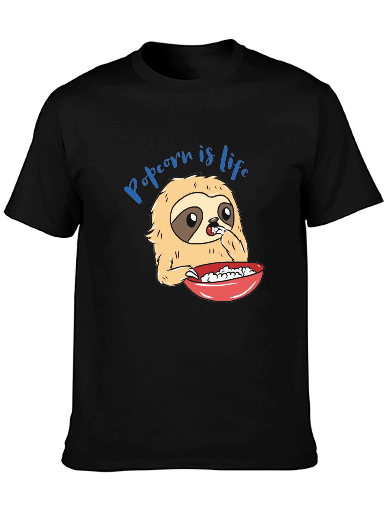 Popcorn Sloth T-Shirt