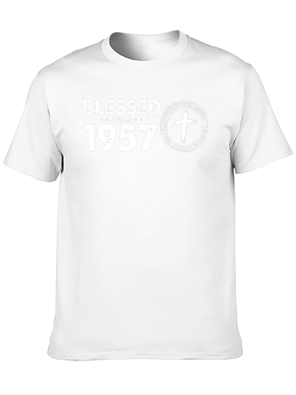 Blessed Since 1957 Black T-Shirt