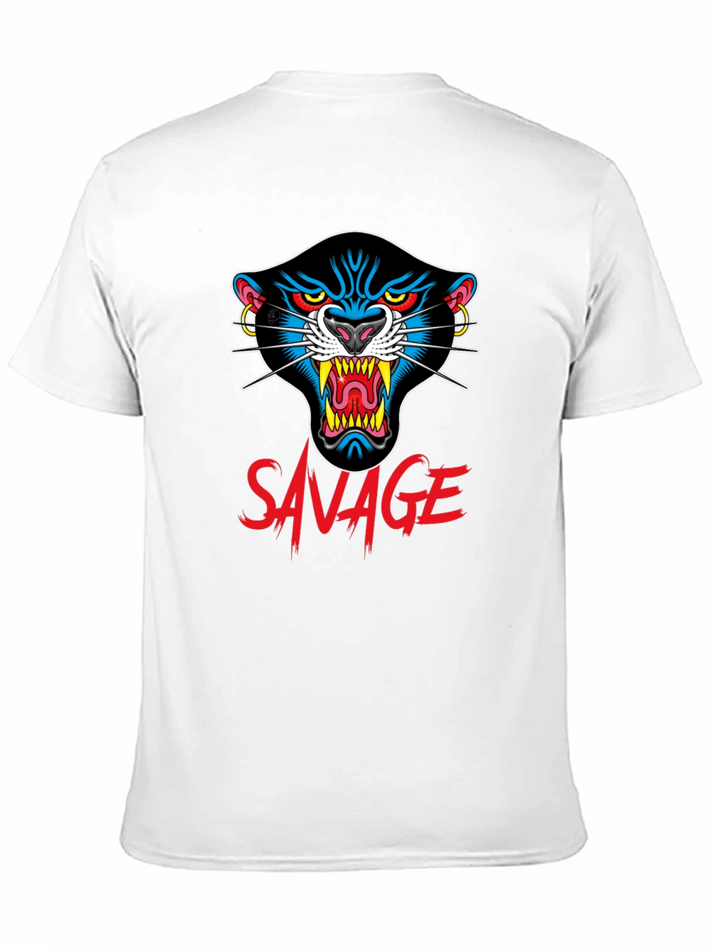 Savage Panther Graphic Tee - Black