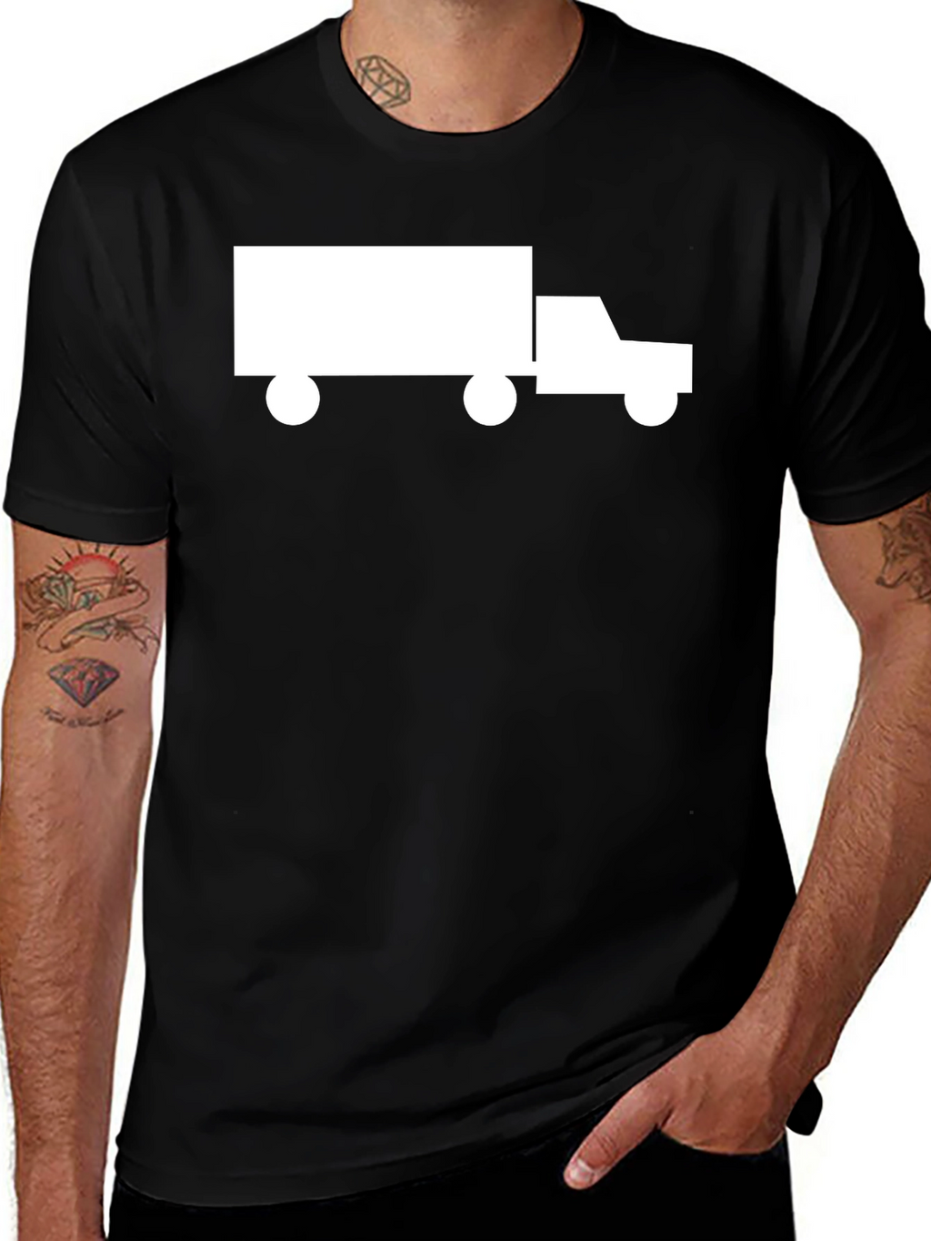 Truck Graphic Tee - Classic Black T-Shirt