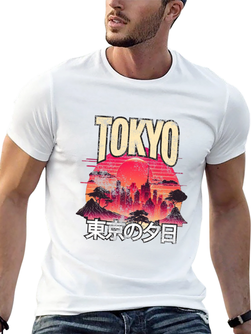 Tokyo Sunset Graphic T-Shirt - Urban Japan Tee