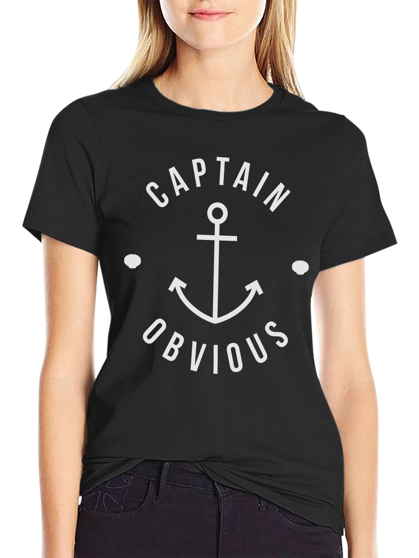 Captain Obvious T-Shirt: Nautical Anchor Graphic Tee